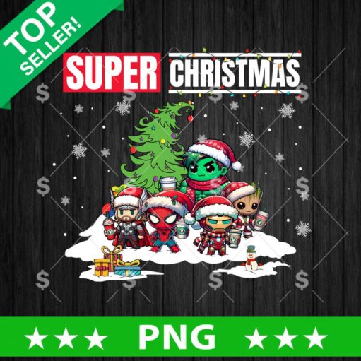 Superhero Christmas Tree PNG