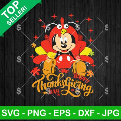 Mickey Thanksgiving Turkey SVG