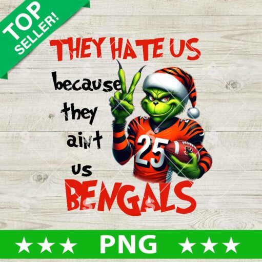 They Hate Us Because They Ain't Us Bengals PNG