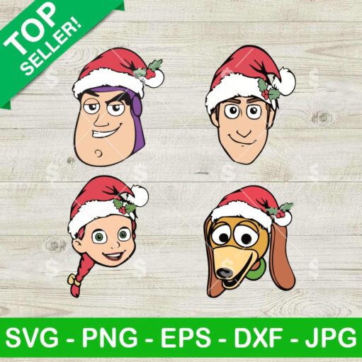 Toy Story Christmas Characters Bundle SVG