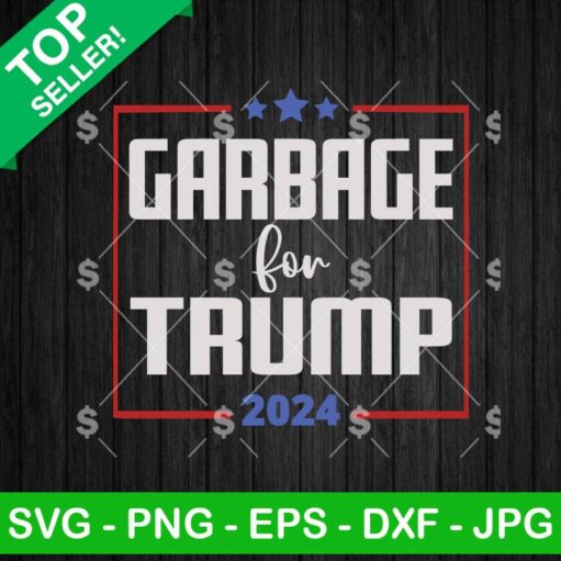 Garbage For Trump 2024 SVG