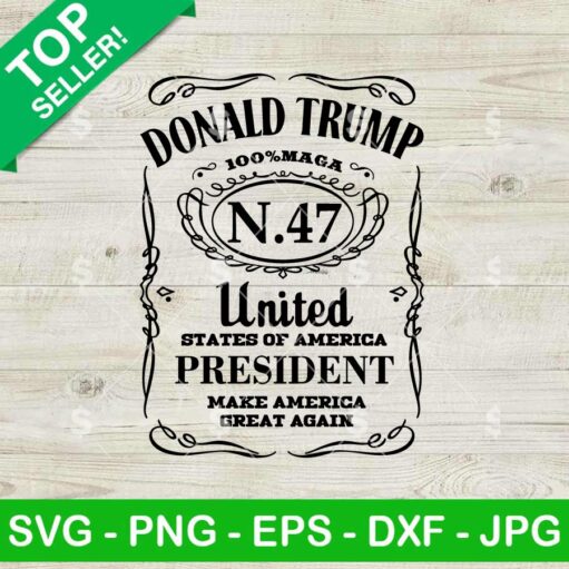 Donald Trump USA President 47 SVG