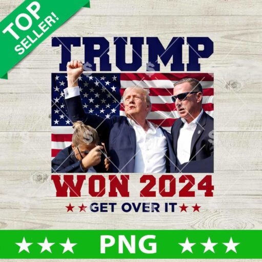 Trump 2024 Get Over It PNG