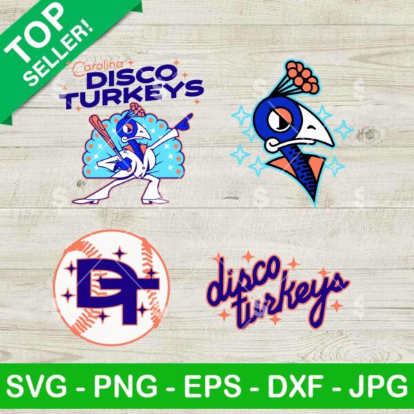 Disco Turkeys SVG Bundle