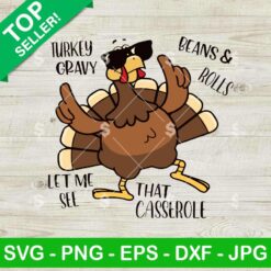 Turkey Gravy Beans And Rolls SVG