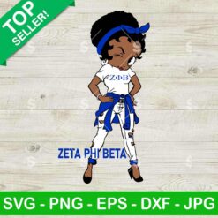 Zeta Phi Beta Betty Boop SVG