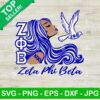 Zeta Phi Beta Woman SVG