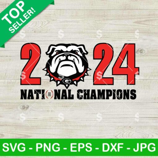 2024 National Champions Bulldogs SVG