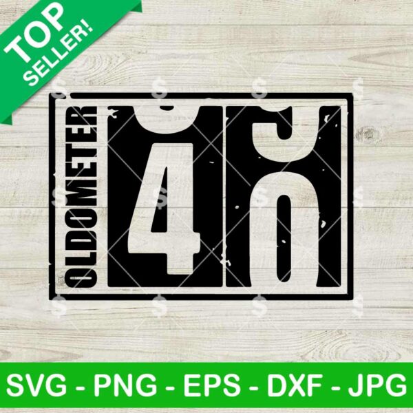 Oldometer 40 SVG PNG, 40 Year Old SVG, 40 Year SVG PNG