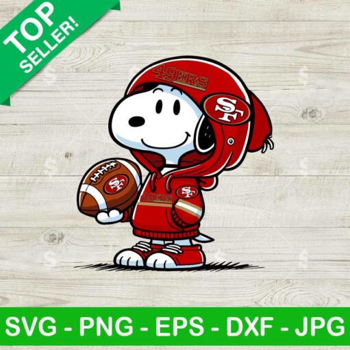 Snoopy San Francisco 49ers Hoodie SVG