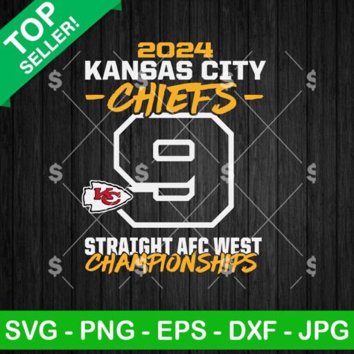 Kansas City Chiefs 9 Straight AFC West Championships SVG