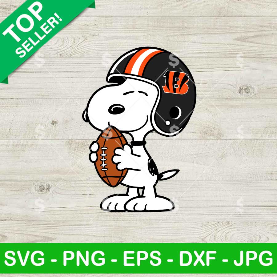 Snoopy Cincinnati Bengals NFL SVG, Snoopy Football Helmet SVG