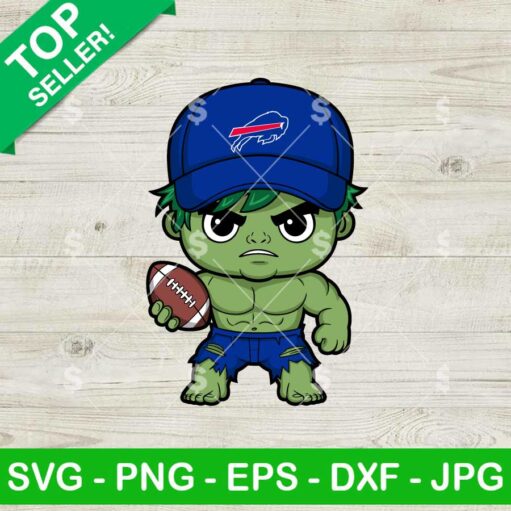 Chibi Hulk Buffalo Bills Football SVG