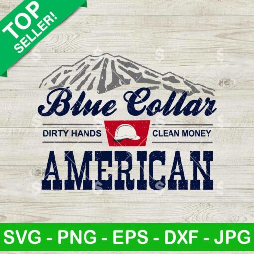 Blue Collar American Beer SVG