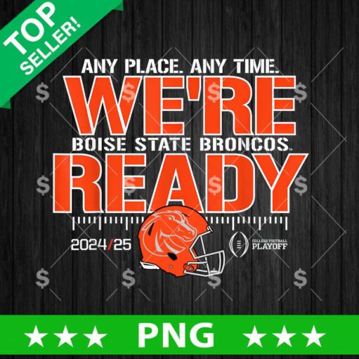 Boise State Broncos College Football Playoff 2024-25 Ready PNG