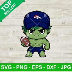 Chibi Hulk Denver Broncos Football SVG, Hulk NFL Football Team SVG