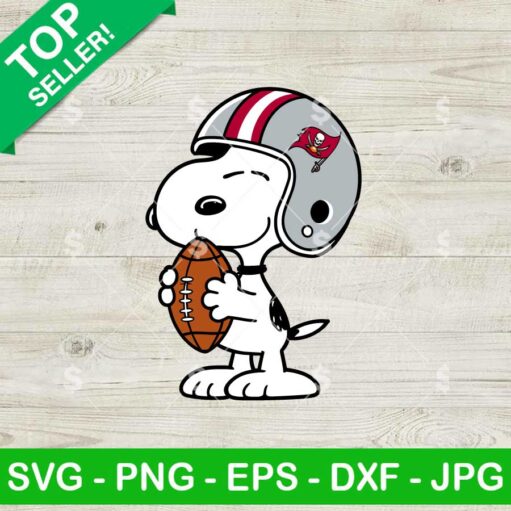 Snoopy Tampa Bay Buccaneers Football SVG