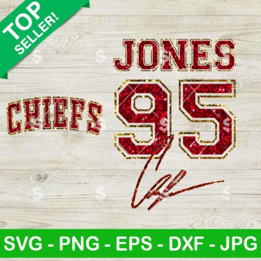 Chiefs Chris Jones Glitter Style PNG