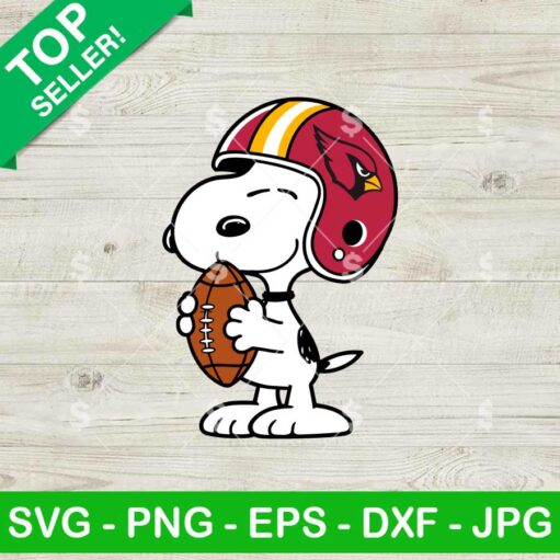 Snoopy Arizona Cardinals Football SVG