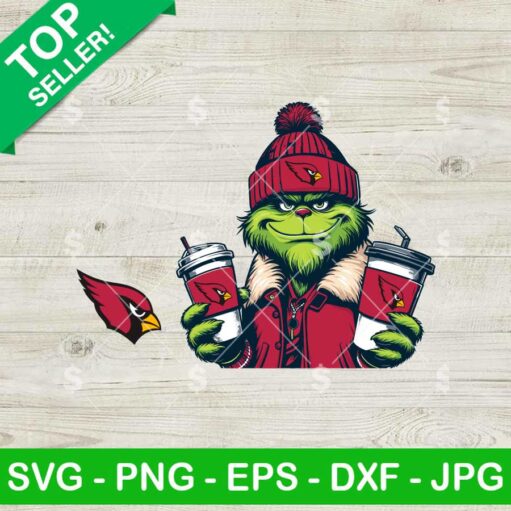 Grinch Wears Arizona Cardinals Jacket SVG