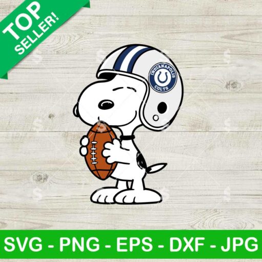 Snoopy Indianapolis Colts Football SVG