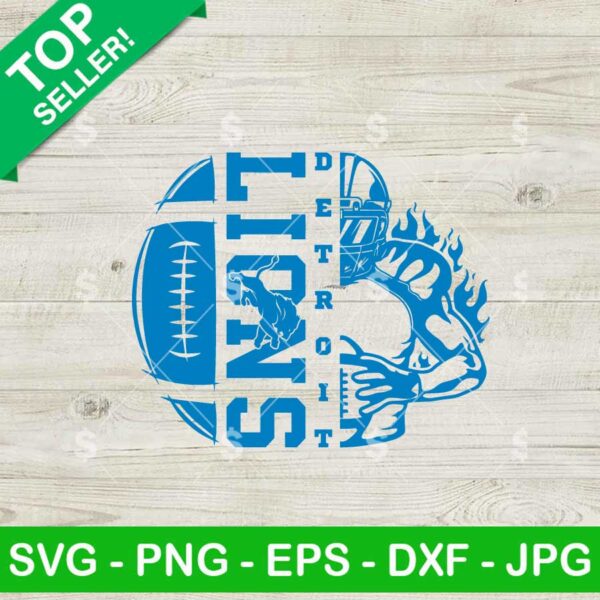 Detroit Lions Football SVG