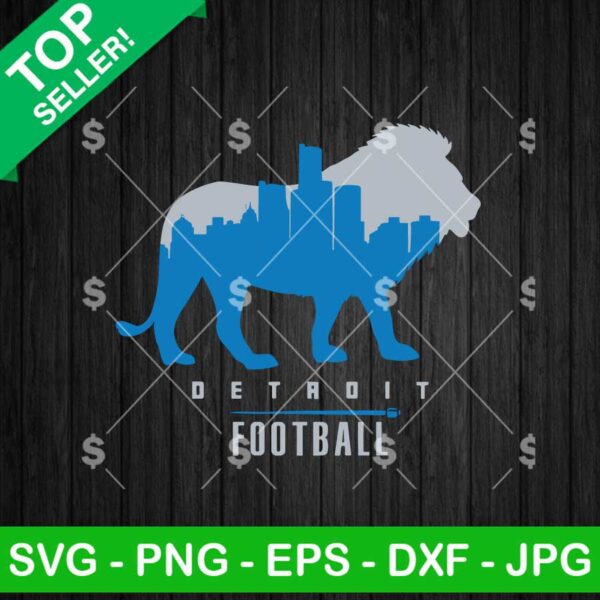 Detroit Football Logo SVG