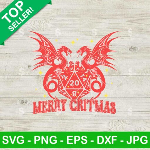 DnD Game Merry Christmas SVG