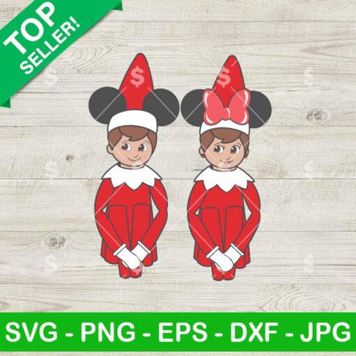 Elf Mickey Minnie Ears SVG