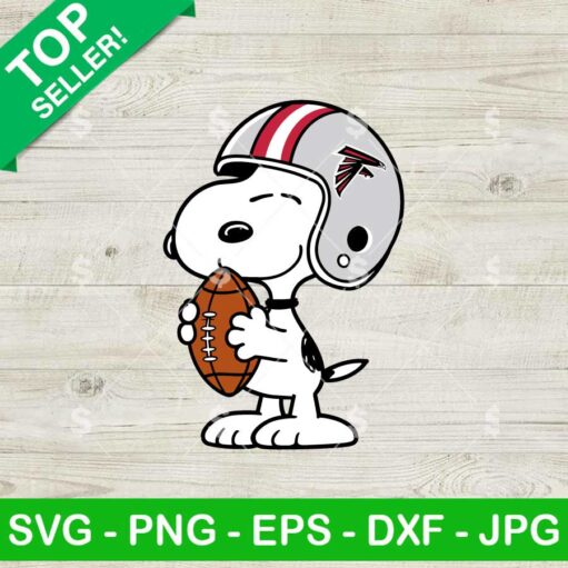 Snoopy Atlanta Falcons Football SVG