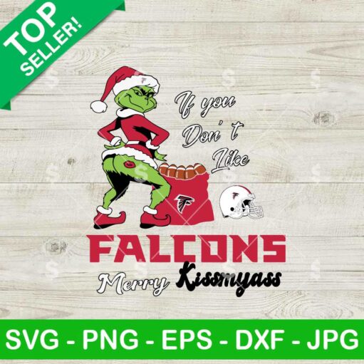 Atlanta Falcons Grinch Merry Kissmyass SVG