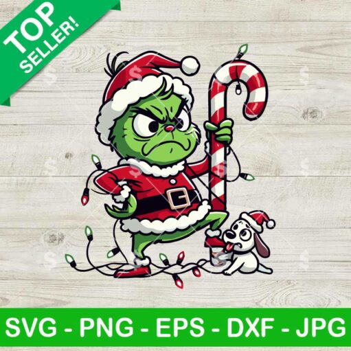 Funny Grinch Kid SVG