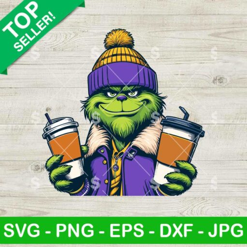 Grinch Winter Coffee Cup SVG