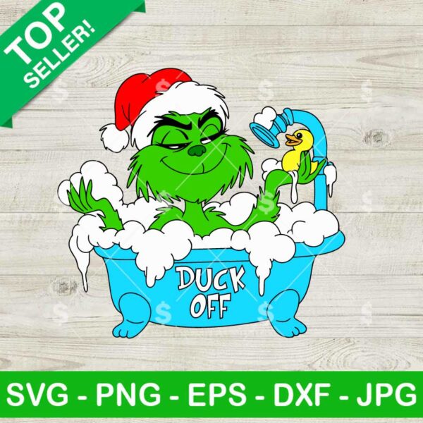 Grinch Duck Off SVG