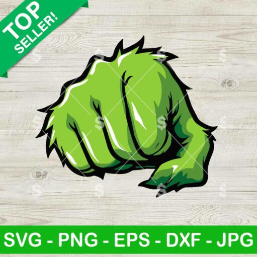 Grinch Fish Hand SVG