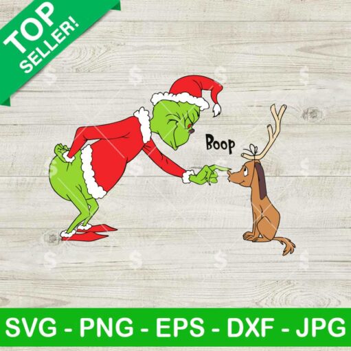 Grinch Max Dog Boop Your Nose SVG