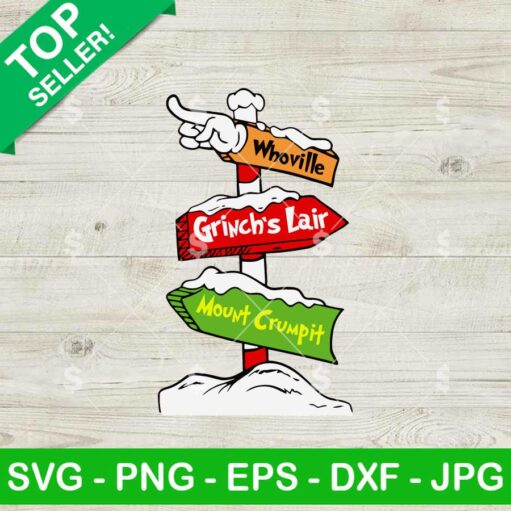 Grinch Sign SVG