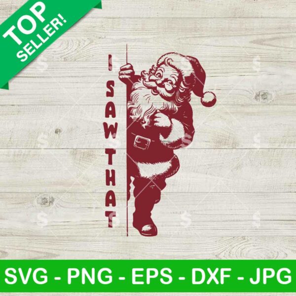 I Saw That funny Santa SVG