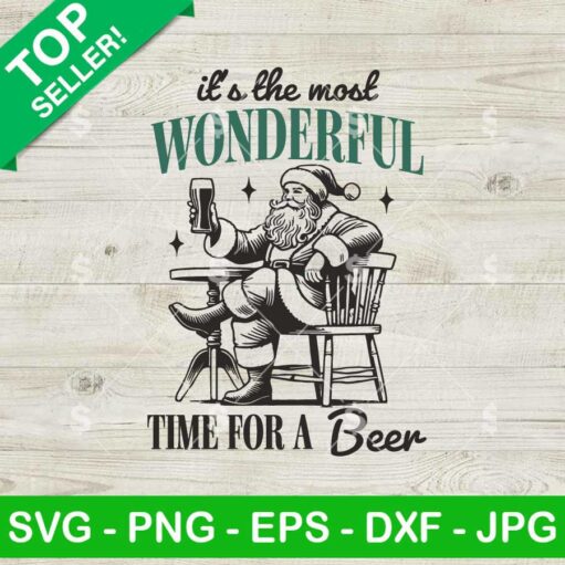 It's The Most Wonderful Time For A Beer SVG