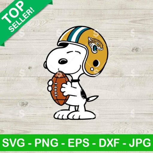 Snoopy Jacksonville Jaguars Football SVG