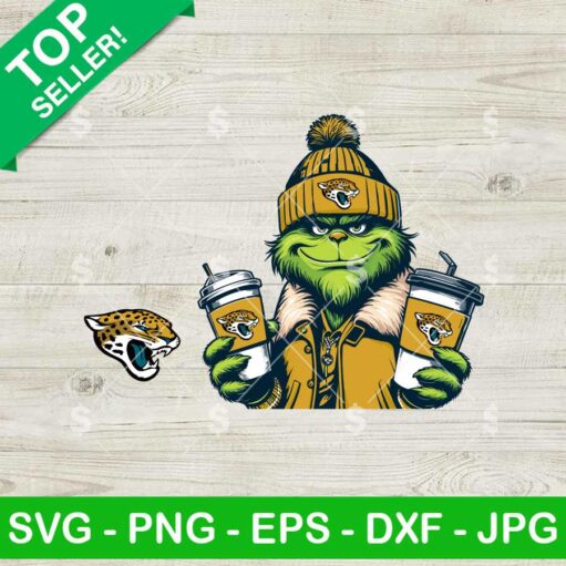 Grinch Jacksonville Jaguars Jacket SVG