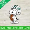 Snoopy New York Jets Football SVG