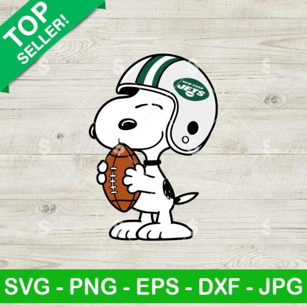 Snoopy New York Jets Football SVG