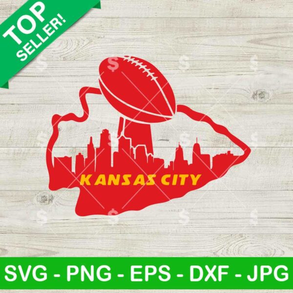 Kansas City Chiefs Skyline Super Bowl SVG