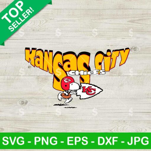 Kansas City Chiefs Snoopy Football Svg