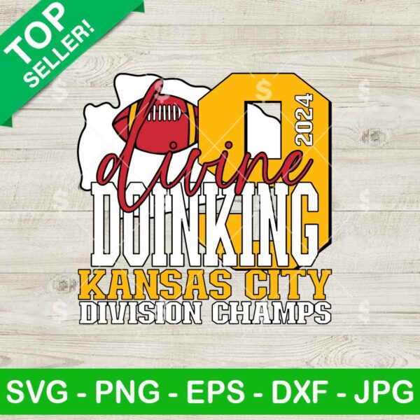 KC Chiefs Nine Straight AFC Division Champs SVG