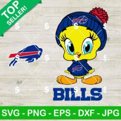 Looney Tunes Tweety Buffalo Bills Football SVG Bundle, Looney Tunes Football NFL SVG, Tweety Bird Football SVG