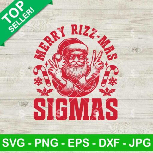 Merry Rizzmas Sigmas Santa SVG