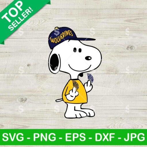 Michigan Wolverines Snoopy SVG