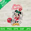 Minnie Mouse KC Chiefs Merry Chiefsmas SVG